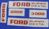 Aufkleber--Satz Ford Super Dexta 3000