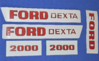 Aukleber-Satz Ford Dexta 2000